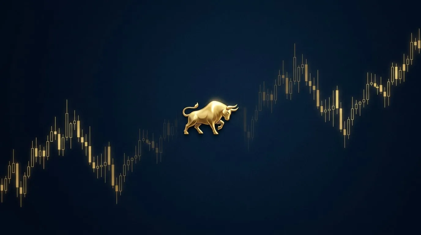 The Full Port University banner: a gold bull figure in front of a gold candlestick chart on a dark blue background.